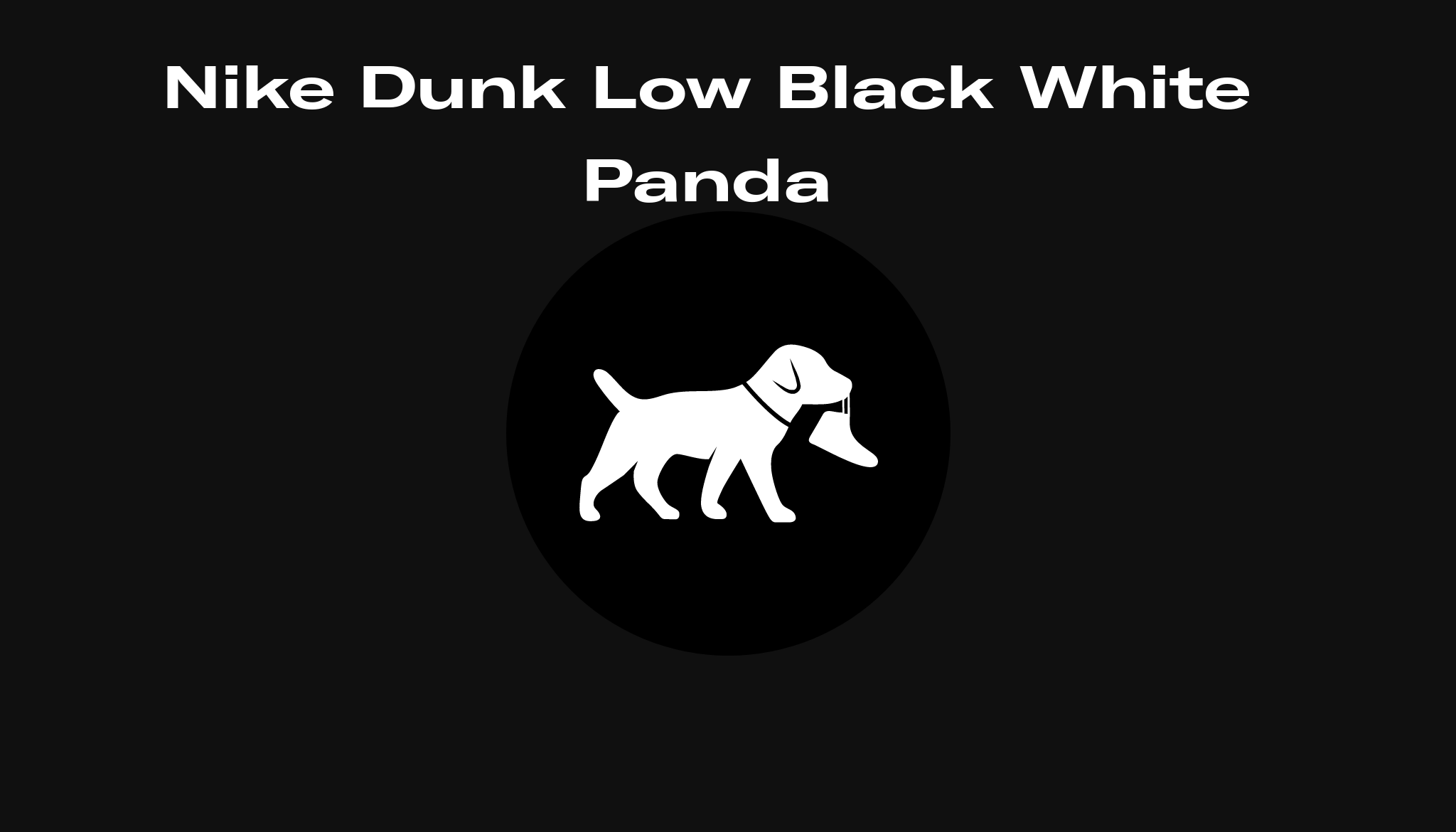 dunk low black white panda